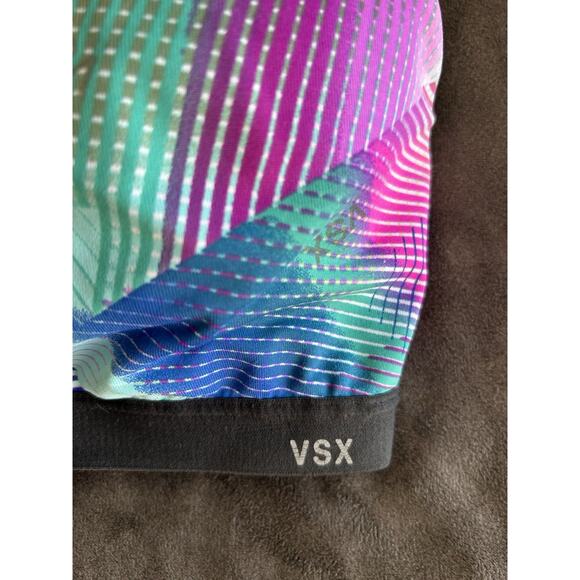 Victorias Secret VSX Womens Sports Bra 34D Knockout Double Bra Racerback Zipper - Picture 4 of 9